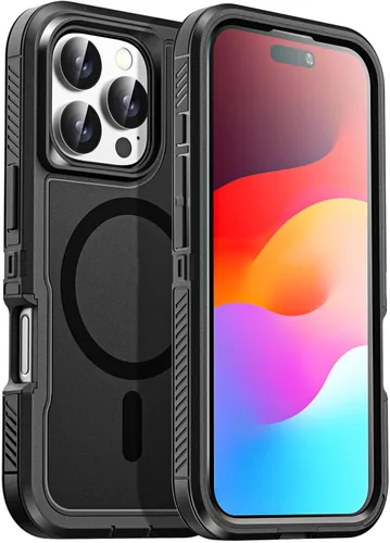 Vista 15 de AICase Funda para iPhone 13 Pro Max [compatible con Magsafe], protección magnética resistente contra caídas, cuerpo completo, a prueba de golpes, a