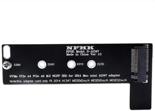 Vista 3 de HUYUN M.2 NGFF M-Key NVME SSD Convertidor compatible para 2014 Mini A1347 MEGEN2 MEGEM2 MEGEQ2 MEGEQ2