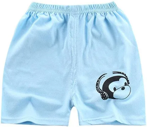 Vista 7 de Pantalones cortos de algodón con cintura elástica para niños pequeños, ropa de verano