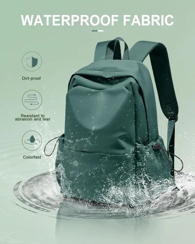 Vista 5 de Mochila para mujeres, hombres, escuela, estética, ligera, para la universidad, para niños y niñas, bolsa de libros, mochila casual para computadora