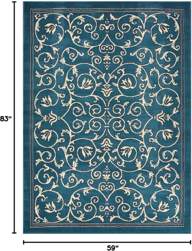 Vista 2 de Alfombra Conur Collection con diseño floral, moderna, contemporánea, tradicional, Verónica, 3 opciones