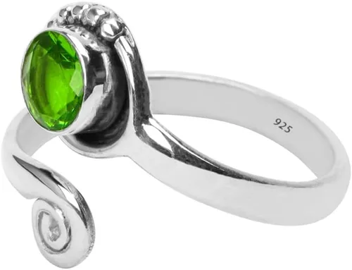 Vista 40 de Anillo de dedo del pie de piedra preciosa de plata de ley 925, joyería para el cuerpo, anillo de dedo del pie de la mano de la mano de la piedra
