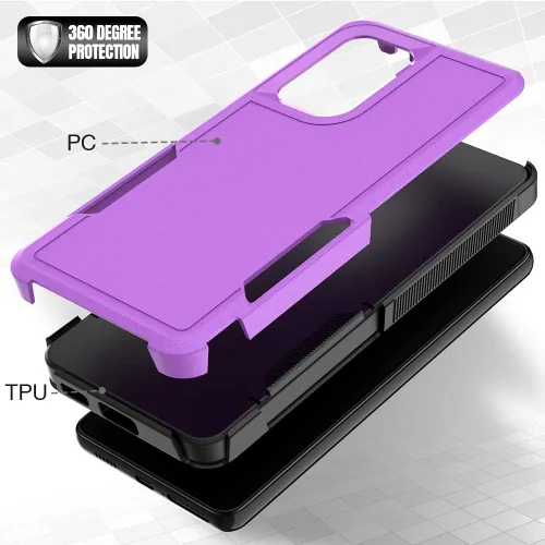 Vista 138 de Jeylly Compatible con Samsung Galaxy A22 5G Funda, Funda Samsung A22 5G con 2pcs protectores de pantalla de vidrio templado