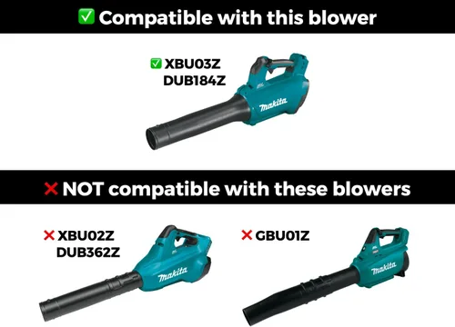 Vista 6 de STUBBY - Boquilla de secado de coche para sopladores de hojas Makita LXT de 18 V (XBU03Z y DUB184Z)