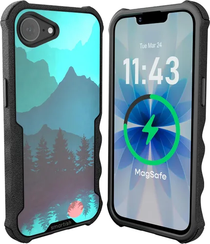 Vista 24 de Smartish Funda para iPhone 12 Pro Max Armor - Gripzilla [resistente + protectora] Funda de agarre delgada y resistente - Black Tie Affair