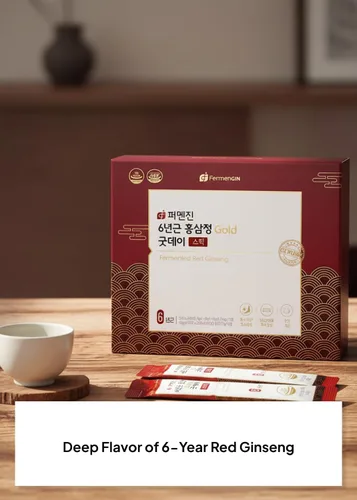 Vista 2 de Korean Food - Bebida en barra de ginseng rojo fermentada, 30 unidades (0.35 onzas / 0.35 oz cada una) – Extracto de ginseng diario envuelto