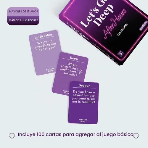 Vista 3 de What Do You Meme? - Let's Get Deep: Paquete de expansión After Dark de Relatable, para añadir a Let's Get Deep Core, ideal para regalos de parejas