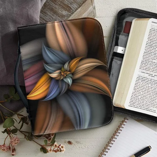 Vista 7 de FOR U DESIGNS Funda clásica de cuero para la Biblia, diseño floral para mujer, tamaño 2XL, funda para la Biblia con asa y cremallera, bolsas Floral