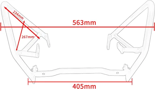 Vista 7 de Protector inferior del motor de la motocicleta, parachoques de carretera, barras de choque para Y-amaha Tenere 700 XTZ700 T700 T7 2019 2020 2021