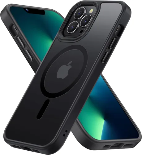Vista 90 de Funda para iPhone 11, funda magnética con función atril [protección de grado militar] y [compatible con MagSafe], funda protectora delgada