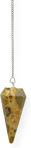 Vista 15 de WholesaleGemShop Péndulo facetado de cristal de piedras preciosas naturales