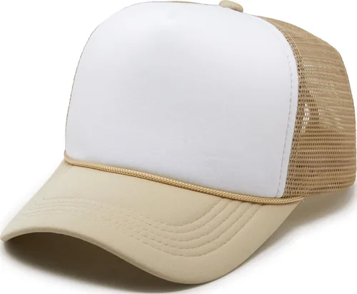 Vista 82 de Funky Junque Sombrero de camionero ligero Snapback de espuma de malla en Negro/Negro