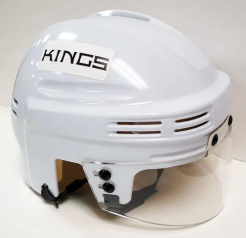 Vista 2 de SportStar Mini casco de exhibición de hockey - Blanco