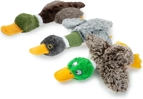 Vista 17 de Best Pet Supplies Juguetes chirriantes para perros con tela suave y duradera para mascotas pequeñas, medianas y grandes, juguete interactivo