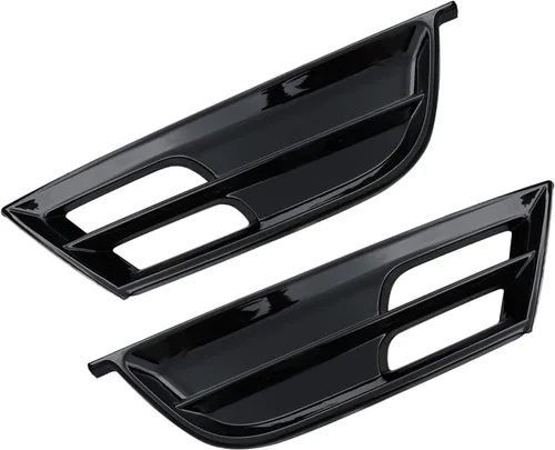 Vista 2 de YHB Rejilla de parachoques delantero izquierdo y derecho para Chrysler 200 2015-2017 - Bisel de rejilla de parachoques/cubiertas de luz antiniebla