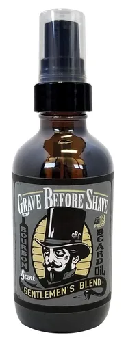 Vista 4 de Grave Before Shave™ Aceite para barba (aroma a ron de bahía) 4 onzas. Botella
