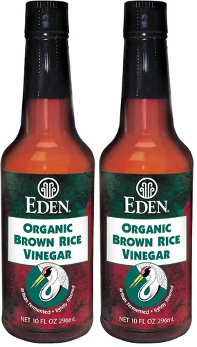 Vista 9 de Eden Vinagre de arroz integral orgánico, vidrio ámbar de 10 fl oz, importado