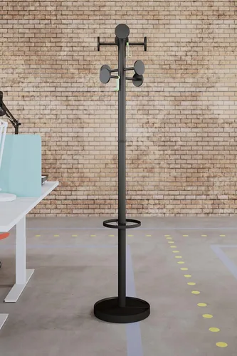 Vista 2 de ALBA Innovador soporte de pie para piso, BlackPMSTAN3N
