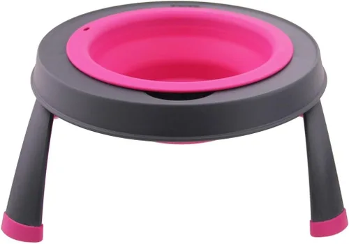 Vista 11 de Dexas Comedero elevado para mascotas, pequeño, capacidad de 1.5 tazas, azul, cuenco elevado para alimentos y agua para mascotas