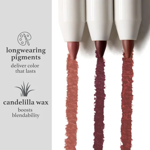 Vista 5 de Julep With a Trace Delineador de Labios Retráctil Cremoso de Larga Duración, Rosa Antigua