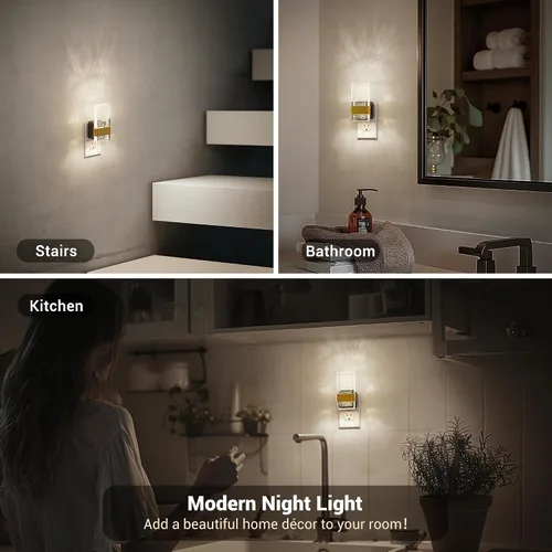 Vista 27 de JandCase Motion Sensor Night Light, Bubble Night Lights Plug into Wall