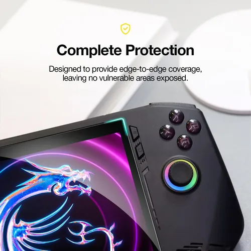 Vista 4 de magglass Protector de pantalla para MSI Claw A1M, protector de pantalla de vidrio templado UHD (consola de juegos portátil) (HD)