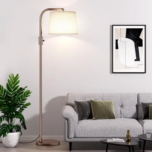 Vista 16 de Ambimall Lámpara de pie totalmente regulable - Lámparas de pie de 9W con bombilla LED incluida, lámparas de pie para sala de estar con cabezal