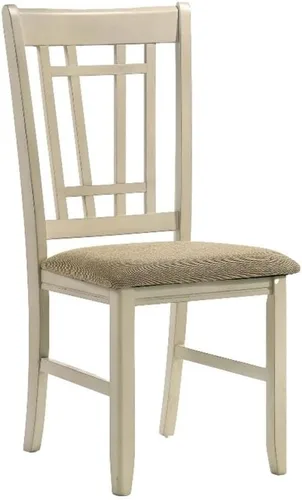 Vista 4 de Intercon Furniture Mission Casuals - Silla de madera en color blanco rústico/roble (juego de 2)