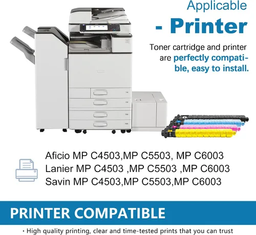 Vista 2 de MP C6003 - Cartucho de tóner negro de alto rendimiento, paquete de 2: cartucho de tóner MPC6003 841849 (hasta 33,200 páginas) de repuesto