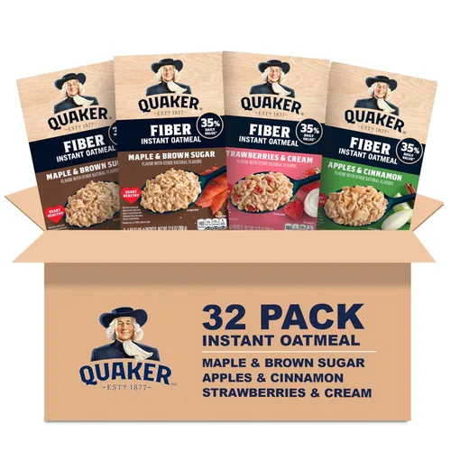 Vista 7 de Avena instantánea Quaker, paquete variado de 2 sabores sin gluten, 32