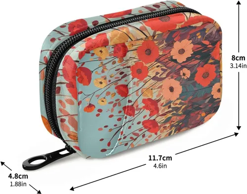 Vista 2 de Organizador semanal de píldoras, pastillero de viaje para bolso, pastillero pequeño para 7 días, soporte portátil para vitaminas, lindo organizador