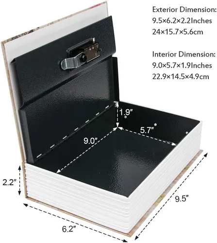 Vista 9 de KYODOLED Caja de efectivo y caja fuerte para libros