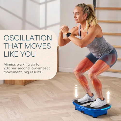 Vista 3 de Lifepro Vibration Plate Exercise Machine Models with LED, or Auto Start Features — Oscillation Shake Board with Remote & Non-Slip Surface — Whole
