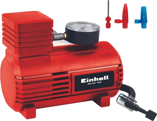 Vista 6 de Einhell Imprimir 18 Bar CC AC 12 V Compresor para Coche DC 12 V Rojo