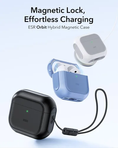 Vista 3 de ESR Funda para AirPods 4, Compatible con Funda de AirPods de 4ª Generación (2024) (USB-C), Compatible con MagSafe, Cubierta de Protección contra