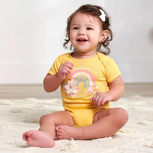 Vista 5 de Gerber - Conjunto de 5 mamelucos para niña bebé