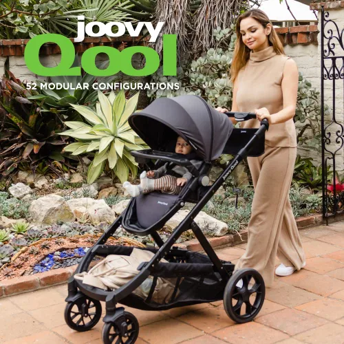 Vista 2 de Nuevo Joovy Qool - Cochecito modular personalizable - Configuraciones triples dobles individuales, Jet