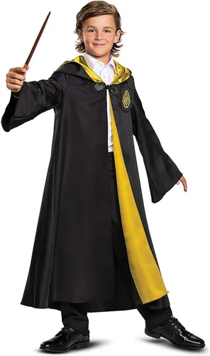 Vista 6 de Harry Potter Robe, Official Hogwarts Wizarding World Costume Robes, Deluxe Kids Size Dress Up Accessory