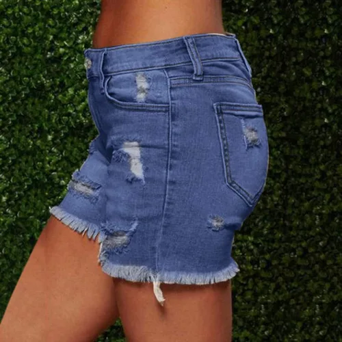 Vista 7 de Pantalones cortos ligeros para mujer, casuales, de verano, a la moda, cintura elástica, cómodos, elegantes