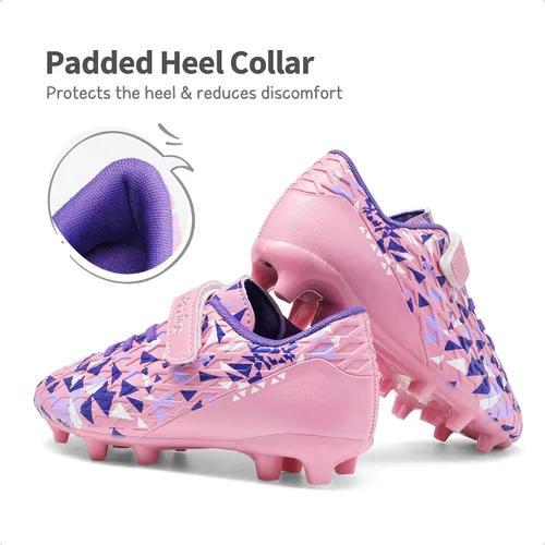 Vista 4 de DREAM PAIRS Zapatos de fútbol para niños y niñas, zapatos de fútbol para niños pequeñosniños grandes