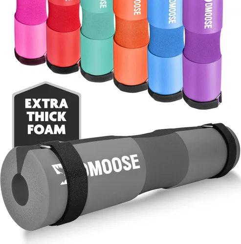 Vista 16 de DMoose Fitness Barbell Pad for Hip Thrust, Squat & Lunges - Non-Slip Thick Foam Cushion for Neck and Back Support with Two Straps - Hip Thrust Pad