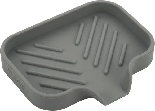 Vista 56 de MicoYang Jaboneras de Baño de Silicona con Boquilla de Drenaje - Organizador de Fregadero de Baño y Cocina, Soporte para Esponja, Bandeja de Jabón