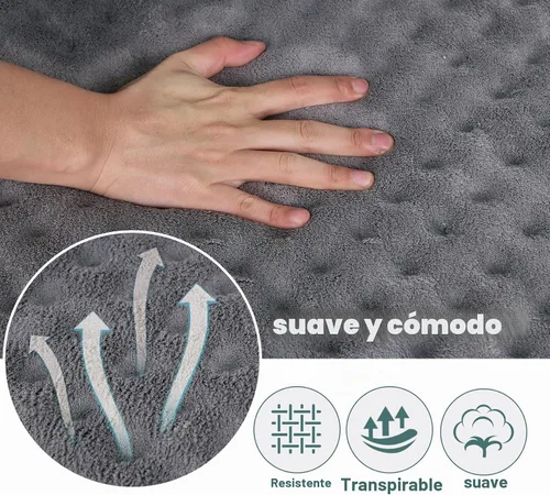 Vista 4 de Almohadilla para jaula de perro 24x17 pulgadas gris, colchoneta de cama de espuma viscoelástica para perro pequeño y gato, lavable, cama para dormir