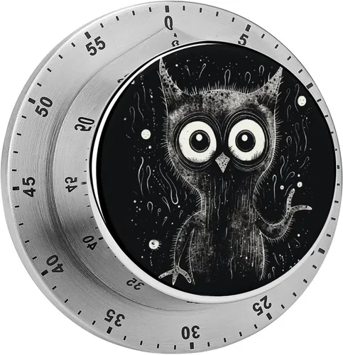 Vista 18 de Temporizadores mecánicos de cocina para cocinar, temporizador magnético de cuenta regresiva de 60 minutos con boca de animal, lindos temporizadores