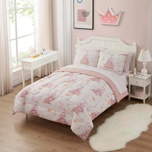 Vista 36 de Juego de edredón con diseño de baloncesto tamaño individual – Ropa de cama en una bolsa con sábanas, fundas de almohada y fundas decorativas