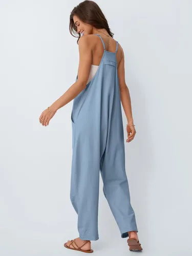 Vista 4 de AUTOMET - Enterizos para mujer, casuales, de verano, cómodos, sueltos, holgados, modernos