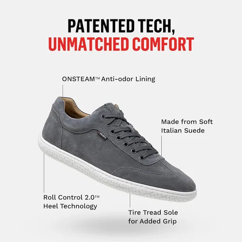 Vista 4 de Piloti Zapatos de conducción para hombre, zapatos deportivos de gamuza italiana Shift para hombre