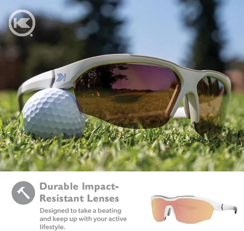 Vista 5 de Knockaround Kinetics Sport Sunglasses for Men & Women - Wraparound Sunglasses - UV400 Protection - Running, Golf, Baseball