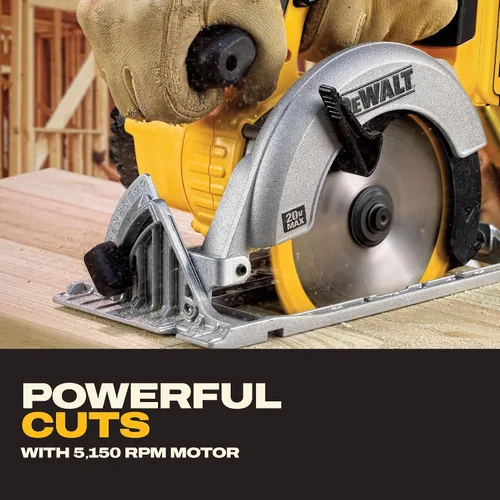 Vista 12 de DeWalt DCS391B 20 voltios Max Li-Ion Sierra circular, herramienta solo