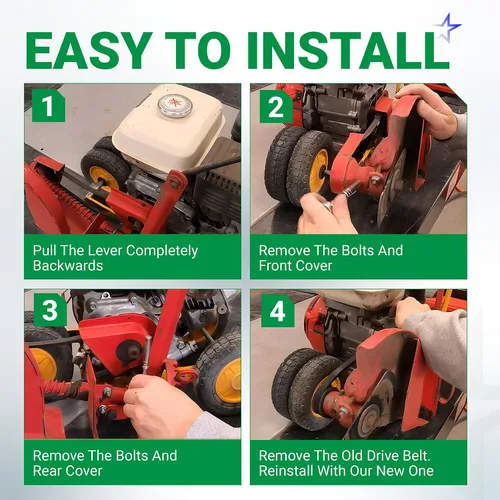 Vista 9 de BlueStars Correa de transmisión 4L-300 – Compatible con máquina McLane Edge recortadora, repuesto para cortadora de césped Mclane Edger de 30